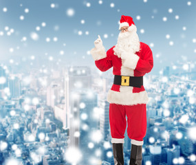 man in costume of santa claus