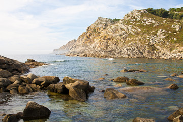 Fototapeta na wymiar cies natural park islands, Galicia, Spain