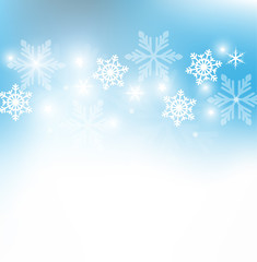 Fototapeta na wymiar Blue-white winter background vector