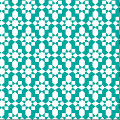 Fototapeta premium blue moroccan pattern