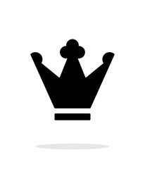 Crown icon on white background.