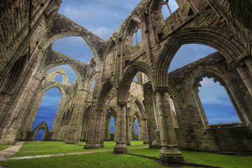 Tintern Abbey, Wales - obrazy, fototapety, plakaty