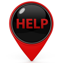 help pointer icon on white background