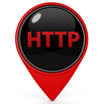 http pointer icon on white background