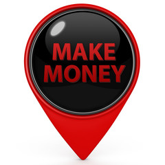 Make money pointer icon on white background