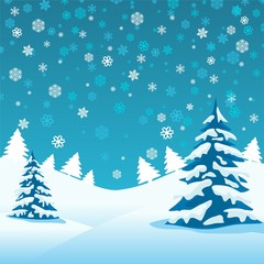 Obraz premium winter and nature