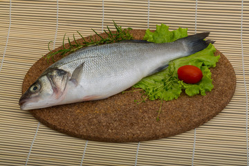 Raw seabass