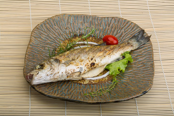 Grilled seabass