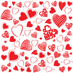 Heart Shapes Background