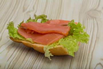 Salmon sandwich