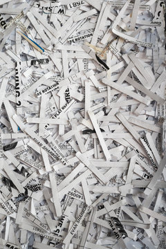 Shredded Paper Documents
