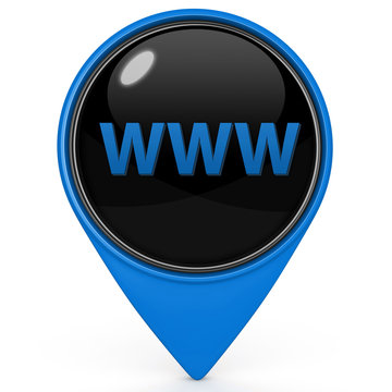 www pointer icon on white background