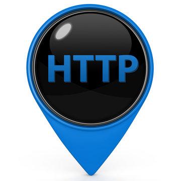 http pointer icon on white background