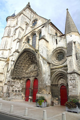 Fototapeta na wymiar Saint Etienne romanesque church,Beauvais, Oise, Picardy, France