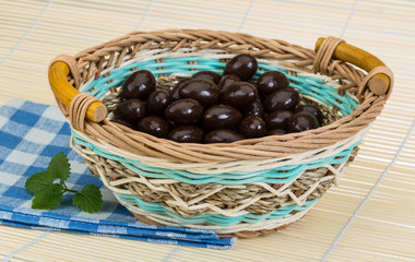 Almond in chocolate