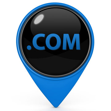 Com pointer icon on white background