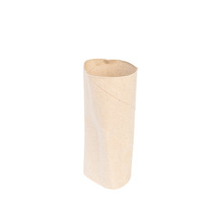 tissue paper roll on white background