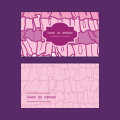 Vector pink ruffle fabric stripes horizontal frame pattern