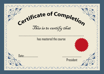 Certificate template  - 74562881