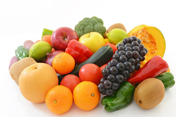 Naklejka na ściany i meble 美味しそうな野菜と果物