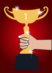 Trophy winner background