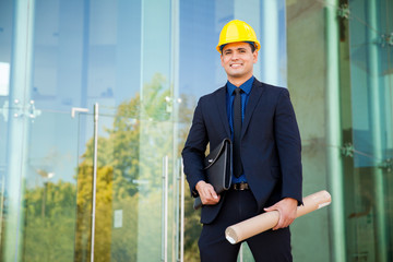 Happy architect at work