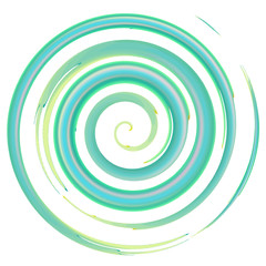 Blue watercolor spiral, elements for design - 74564845