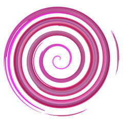 Lilac watercolor spiral, elements for design