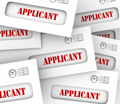 Job Applicant Envelopes Applying Job Position Hiring