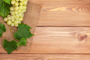 Bunch of white grapes