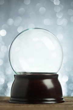 Empty snow globe