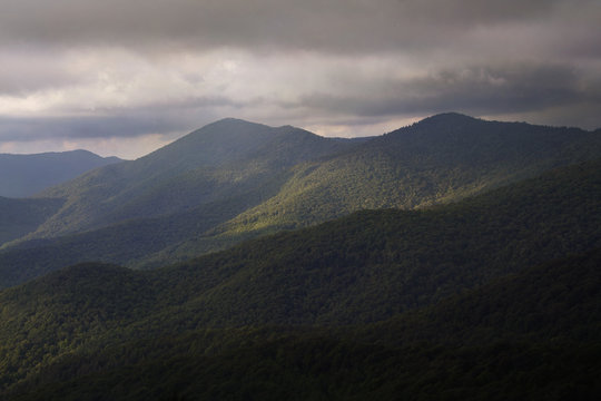 A Scenic view of the Blue Ridge Mountains.