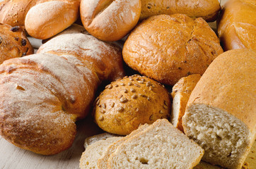 Fresh baked traditional bread