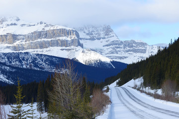 Obraz premium canada mountain in winter