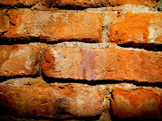Wall with old bricks