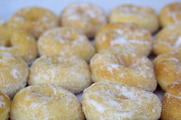 A lot of tasty donut
