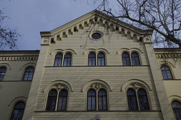 Fototapeta na wymiar law university building in zagreb