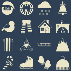 Christmas icons.