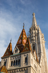 Fototapeta na wymiar Matthias church tower, Budapest