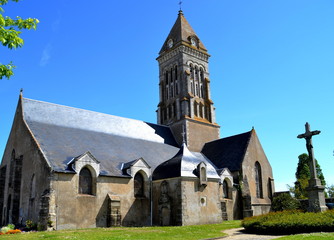 Fototapeta na wymiar église saint philbert de Noirmoutier
