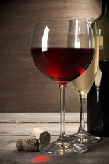 Red and white wine