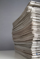 Stack of newspapers