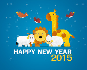 Happy New Year Greeting Card