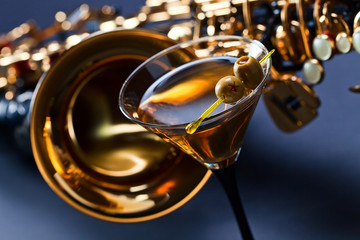martini and sax
