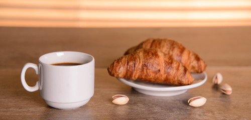 coffee and croissant