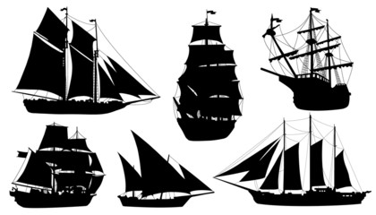 sailboat silhouettes