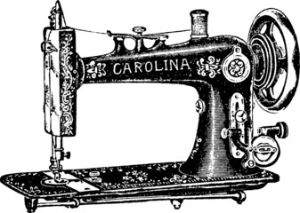 Vintage Illustration sewing-machine