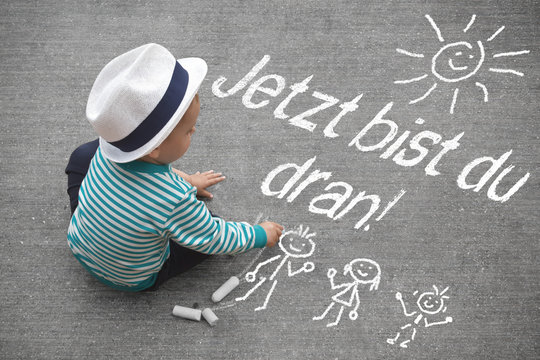 Kinderzeichnung - Jetzt bist du dran!