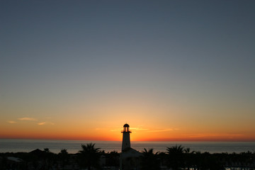 Sonnenuntergang an der Küste Spaniens