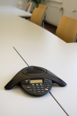 Conference Phone in a meeting room